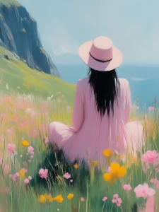 Ragazza nel paesaggio