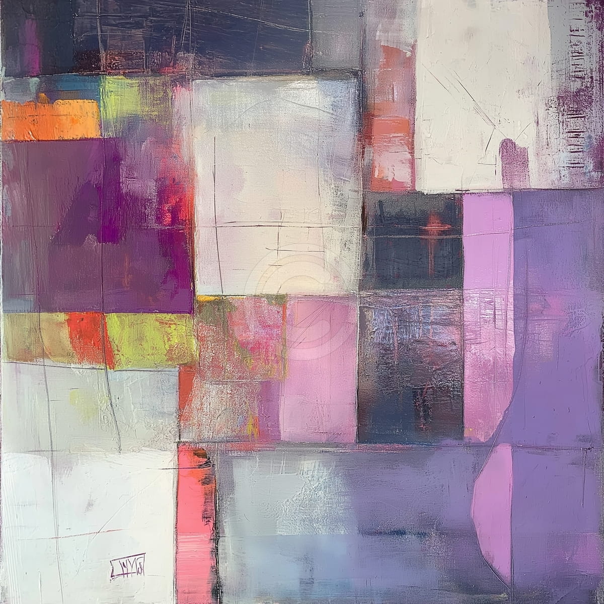 Paysage nocturne abstrait 01