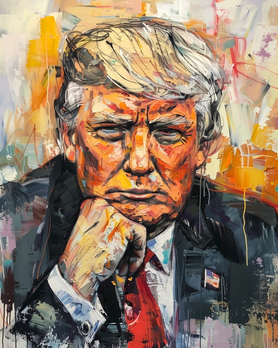 Ritratto di Donald Trump