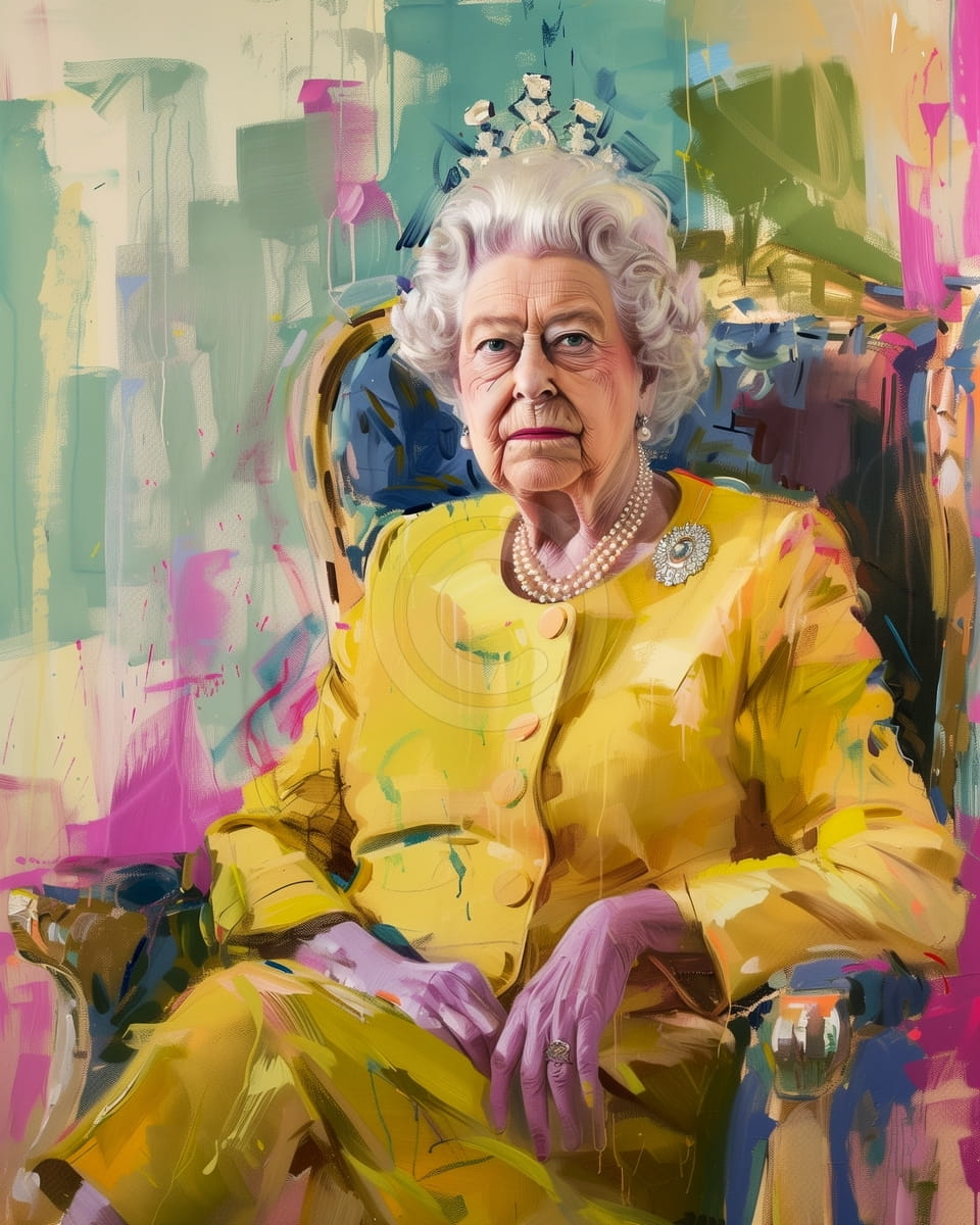 Portrait de la reine Elizabeth