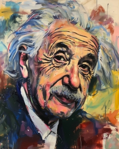 Retrato de Albert Einstein