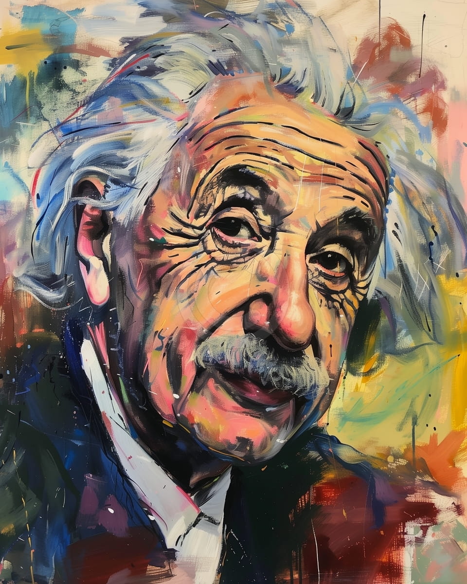 Portrait d'Albert Einstein