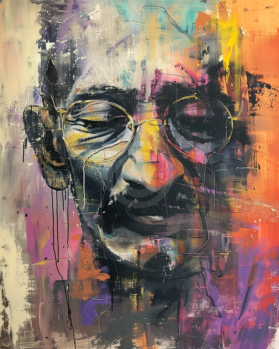 Retrato de Mahatma Gandhi