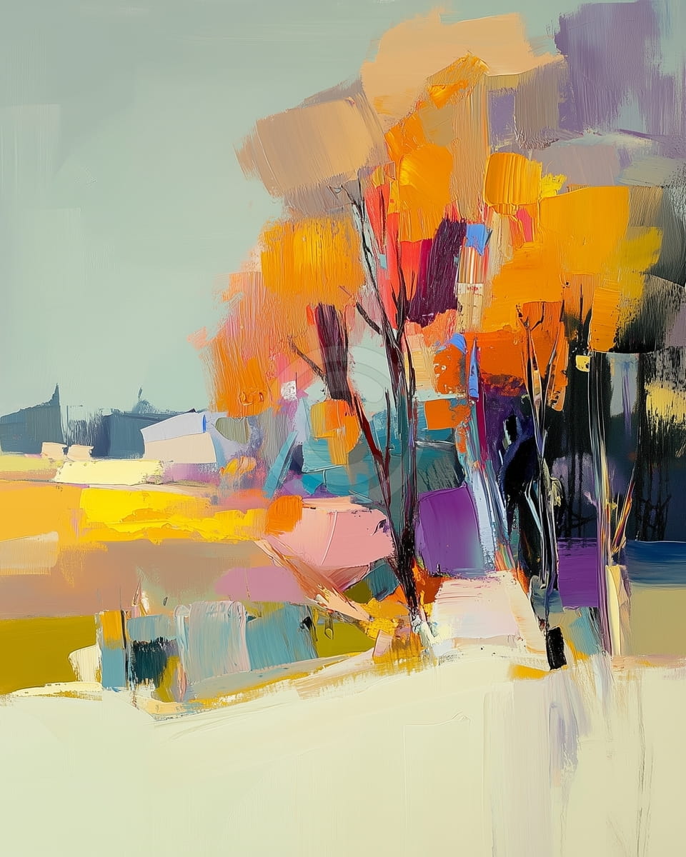 Armonía Abstracta de Otoño