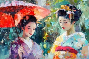 Elegante Geishas