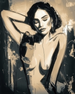 Desnudo en Blanco y Negro
