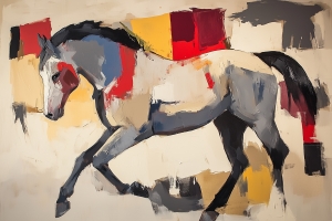 Caballo Gracioso en Movimiento