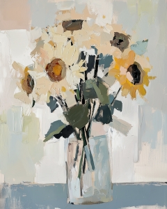 Sonnenblumen in Neutralen T&ouml;nen