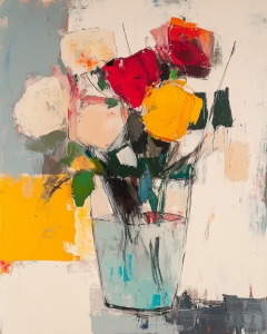 Abstrakte Lebendige Rosen