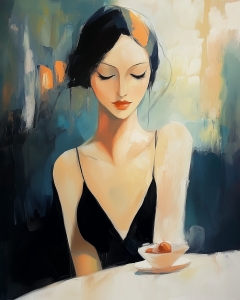 La mujer sentada