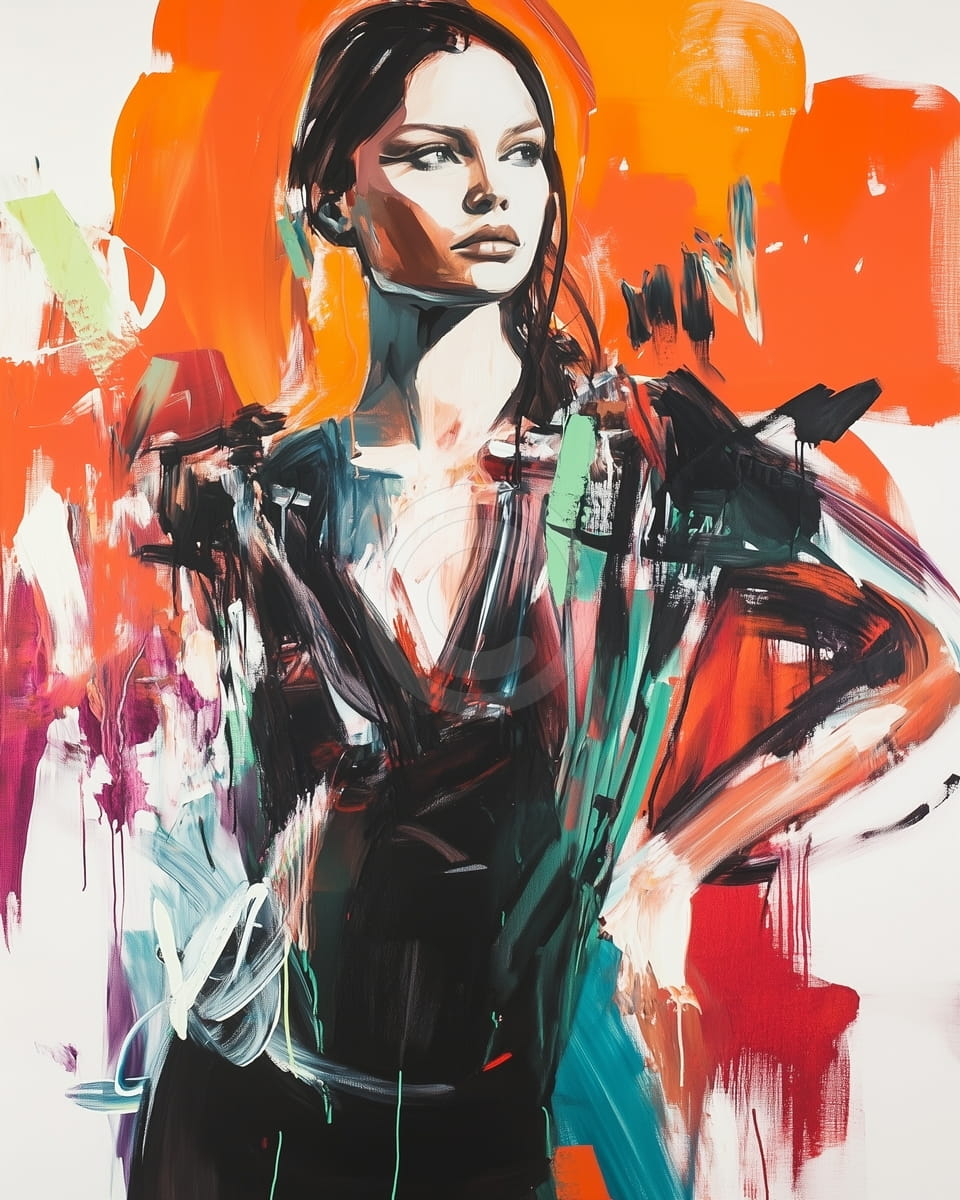 Ritratto astratto moderno della donna