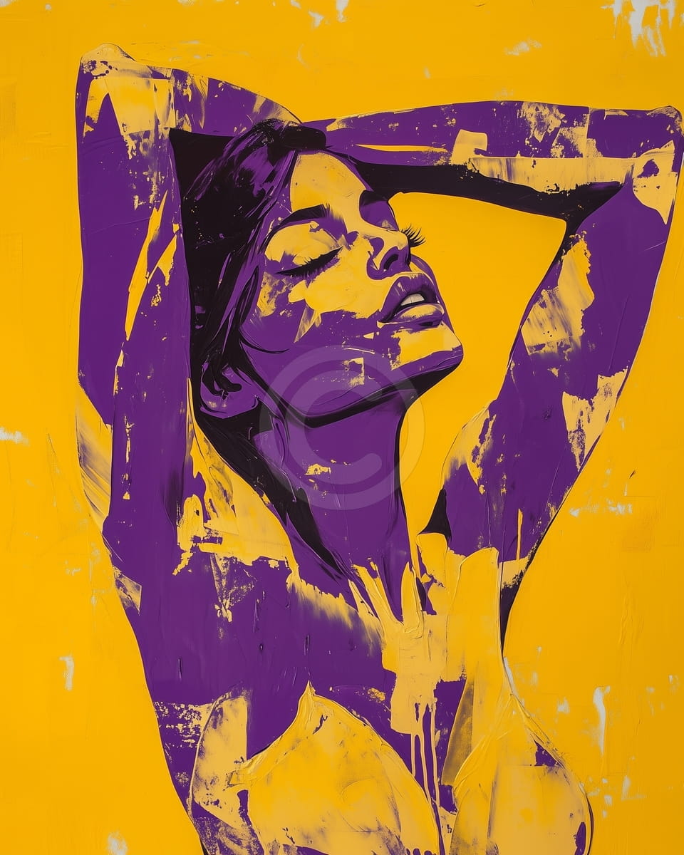 Retrato de mujer naranja