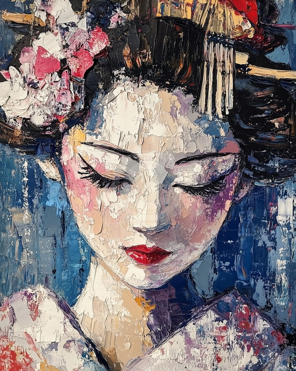 Ritratto astratto impressionista