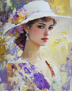 Portrait classique d'une femme