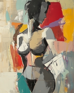 Ritratto nudo astratto