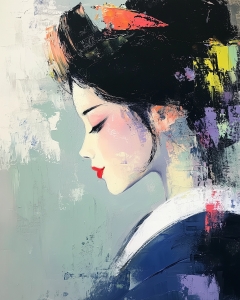 Asiatisches Frauenportr&auml;t
