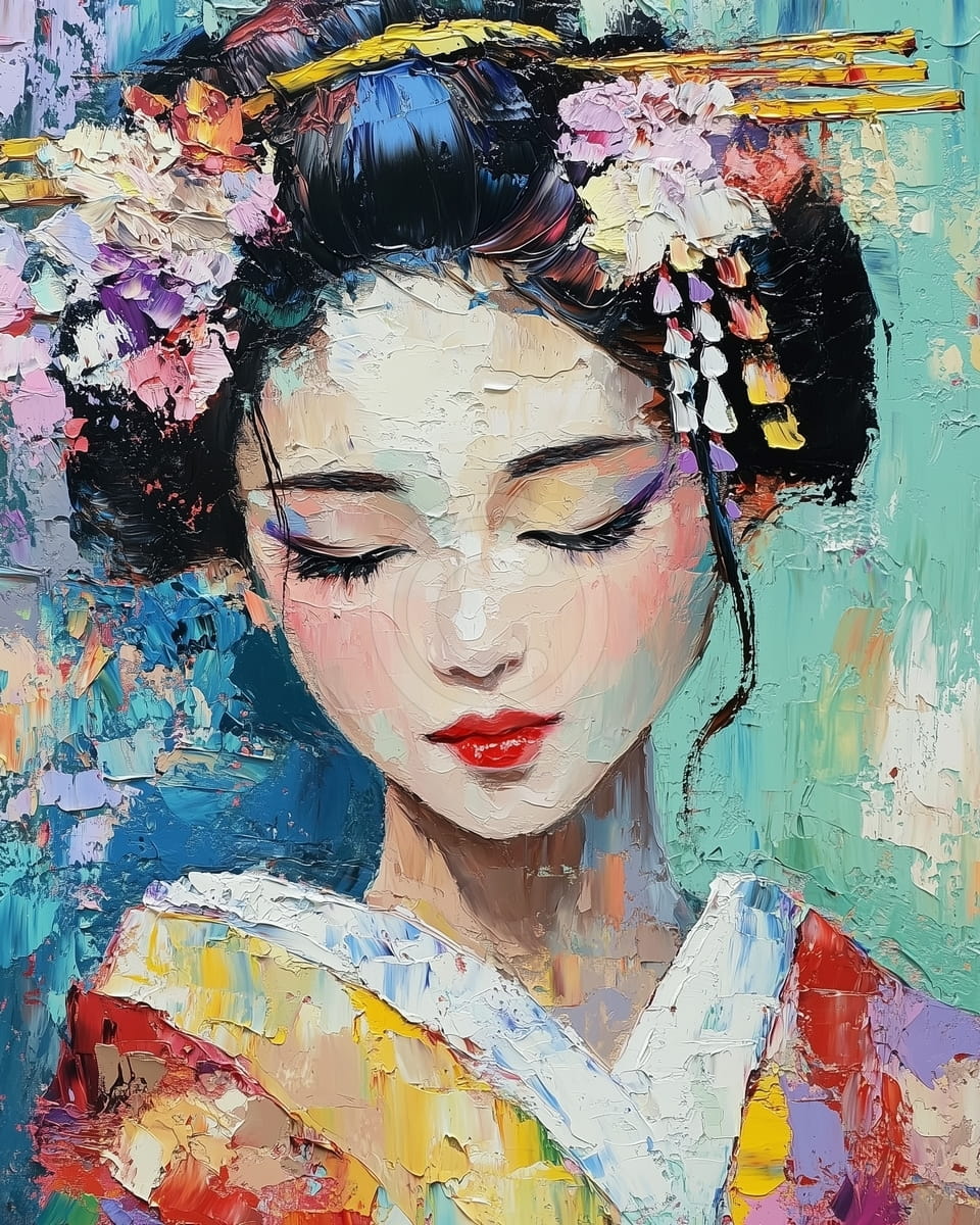 Contemplazione della geisha