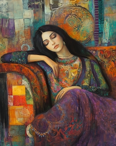 Portrait de jeune fille gitane