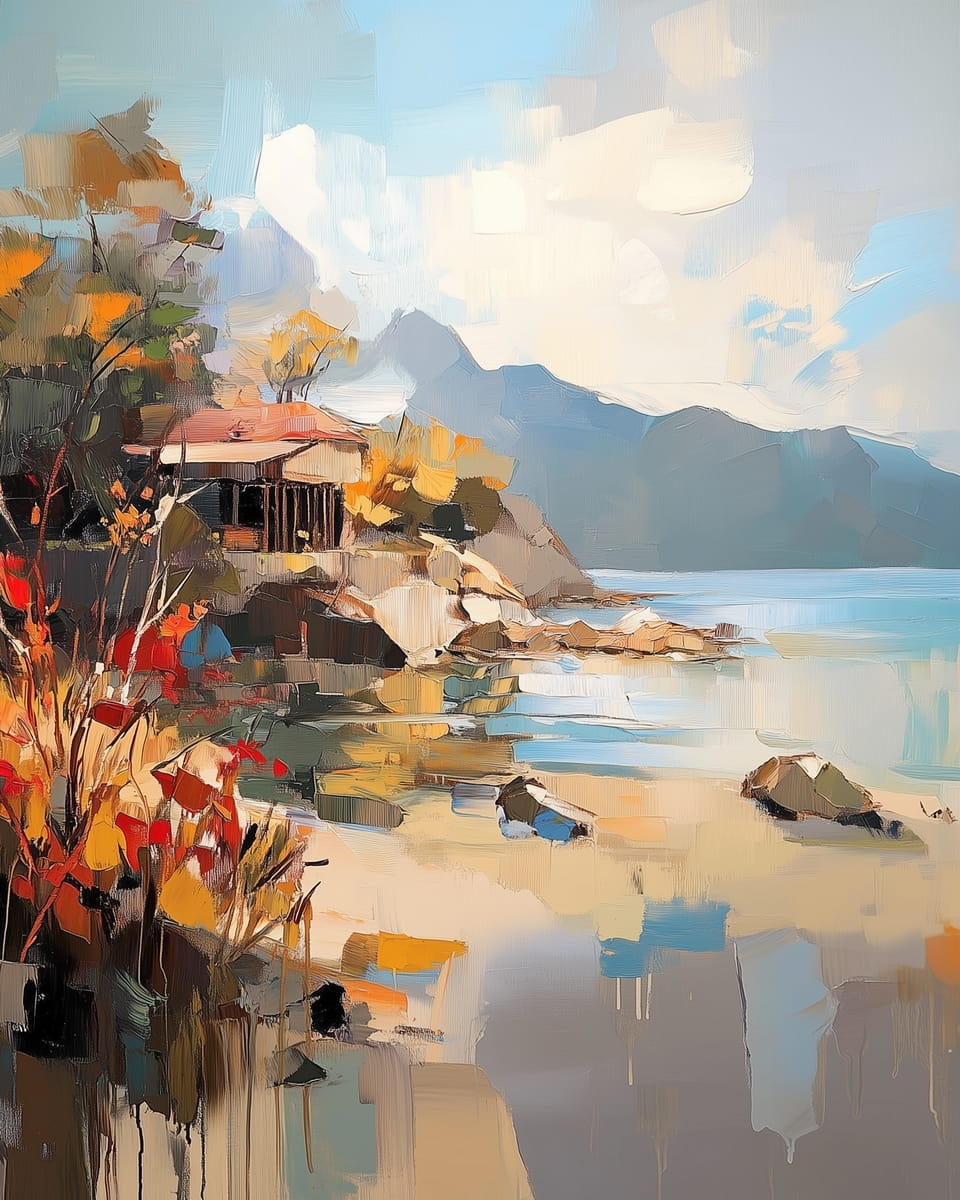 Abstrakter Strand