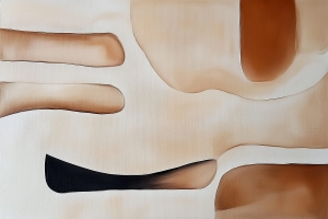 Organic contours in warm tones