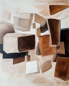 Schwebende W&uuml;rfel auf hellem Hintergrund