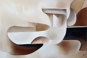 Formes fluides en nuances terreuses