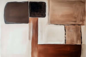 Quadrati e rettangoli in tonalit&agrave; di marrone