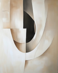 Curve e contrasti in toni neutri