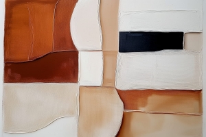 Warm forms in a balanced composition