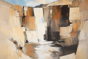 Cascade entre les rochers