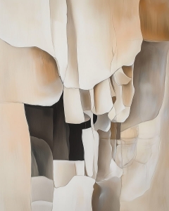 Canyon Abstrait aux Tons Chauds