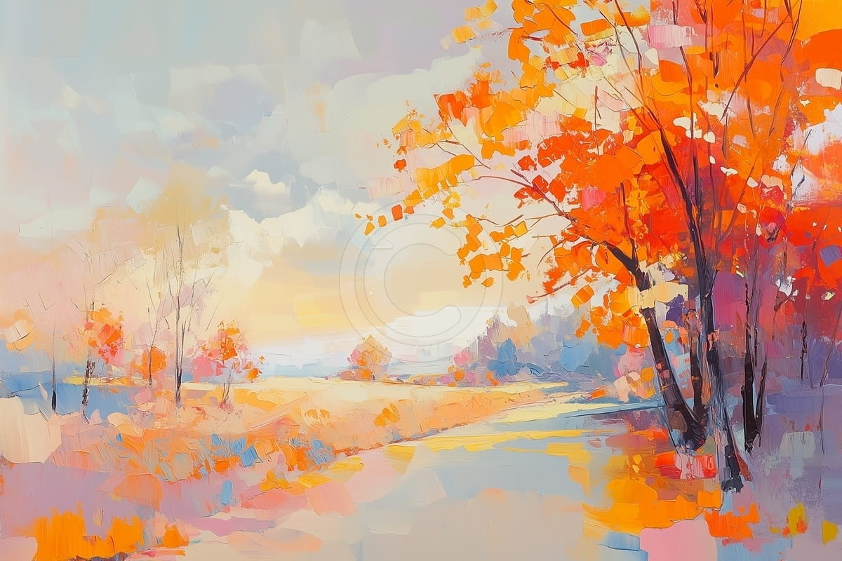 Bagliore autunnale sulla radura