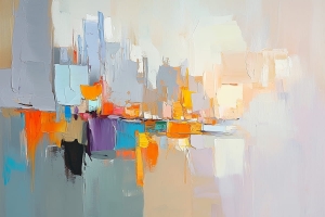 Ciudad de Colores Abstracta