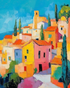 Villaggio Colorato tra le Colline