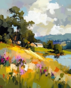 Collina con Fiori Selvatici