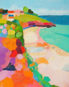 Village sur la Falaise