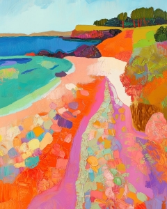 Camino en la Playa de Colores