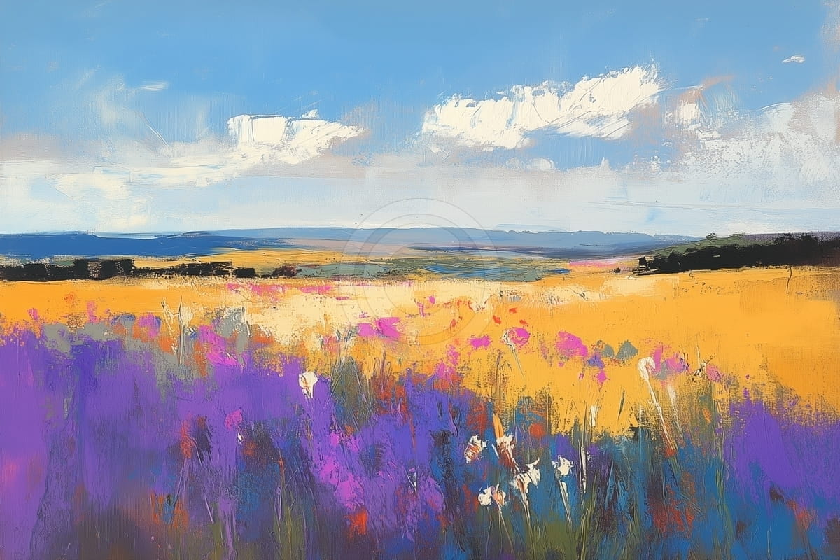 Fiori di campo e campi dorati