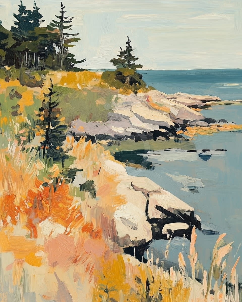 Falaises Côtières avec Pins