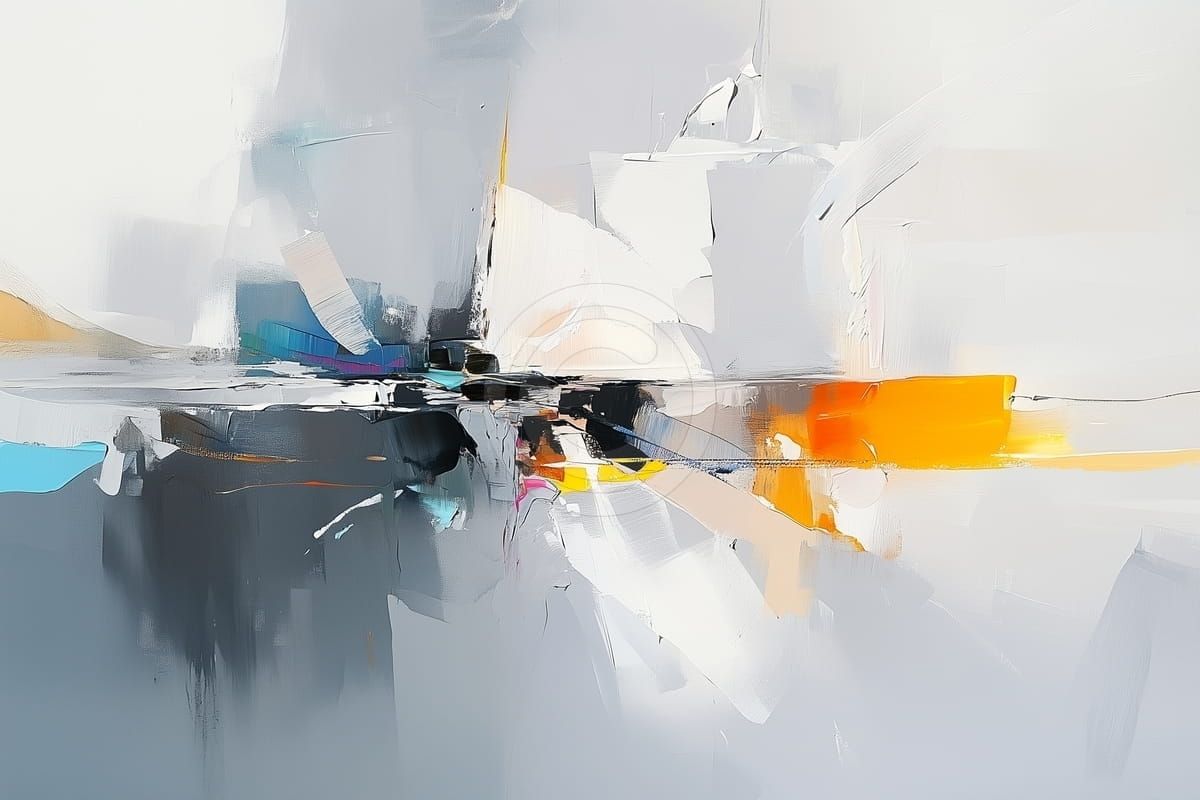 Urbanes Licht – Abstrakte Stadtlandschaft in Bewegung