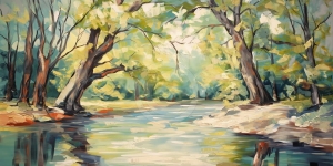Waldfluss