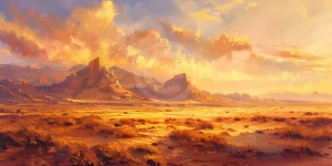 Paysage d&eacute;sertique
