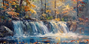 Paysage de cascade