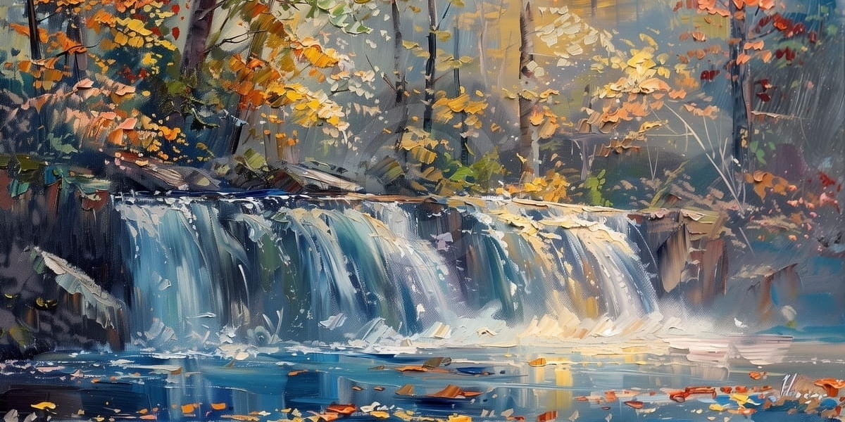 Paesaggio della cascata