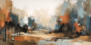 Paysage abstrait beau