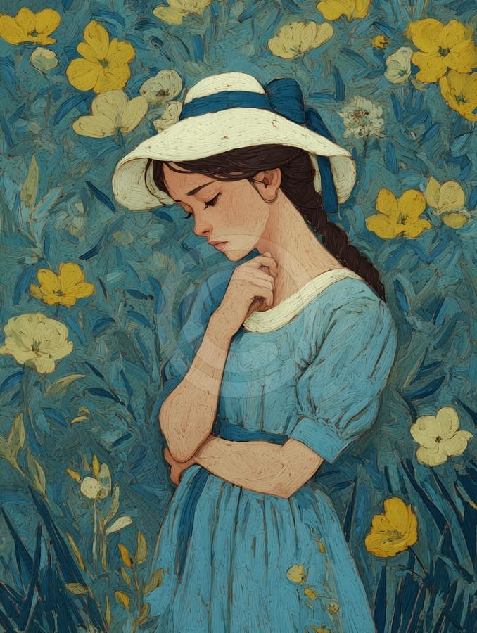 Mujer entre Flores