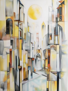 Sunlit City Street