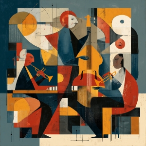 Musiciens jouant des instruments