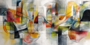 Composici&oacute;n abstracta fluida