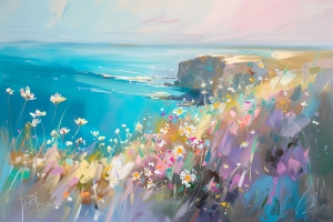 Cliffside Spring Flowers